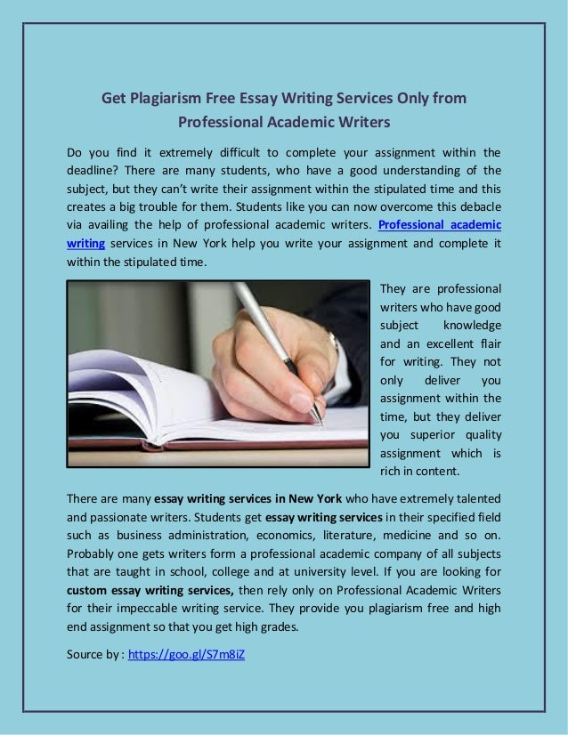 Hand writing in notebook beside essay advertisement
